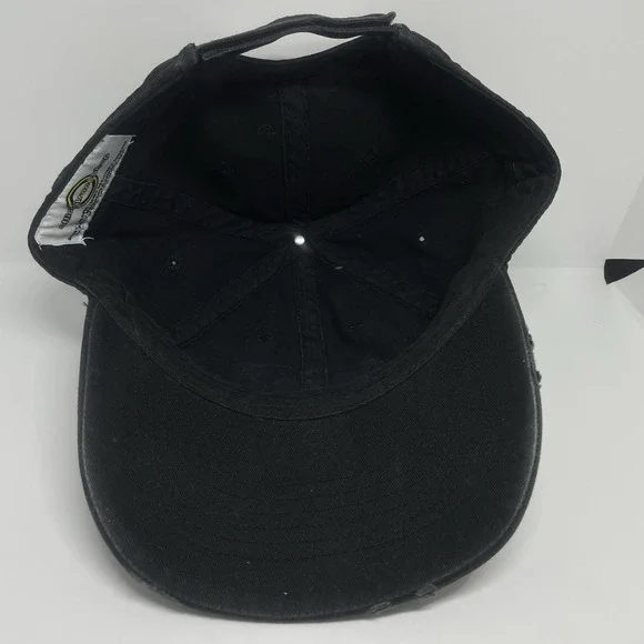 NEW Bobby Labonte BL distressed Black Cap official Race Shop Racing Sample Hat - Picture 6 of 7